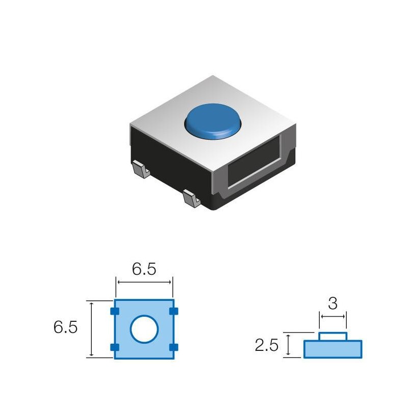 PULSADOR DE TACTO SMD SW046