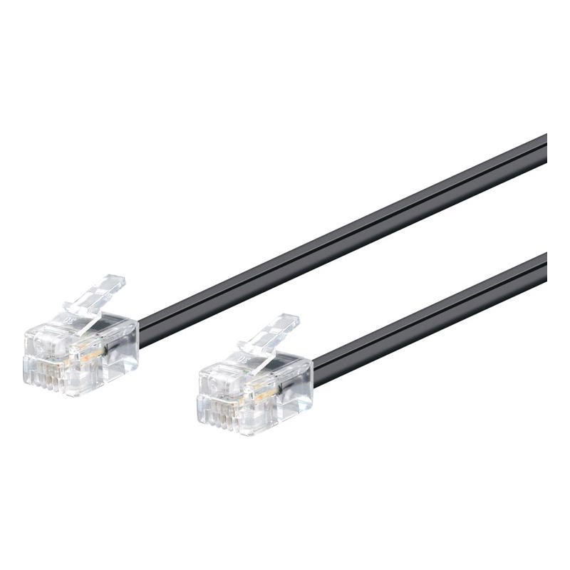 Connection RJ11 6P4C M-M 15M BLACK  WIR019