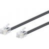 Connection RJ11 6P4C M-M 15M BLACK  WIR019