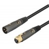 CONEXION AUDIO XLR 3PIN/XLR 3PIN M-H 2M MICRO WIR381