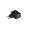 CARGADOR USB TQWC-1S02 2XUSB 3.4A NEGRO