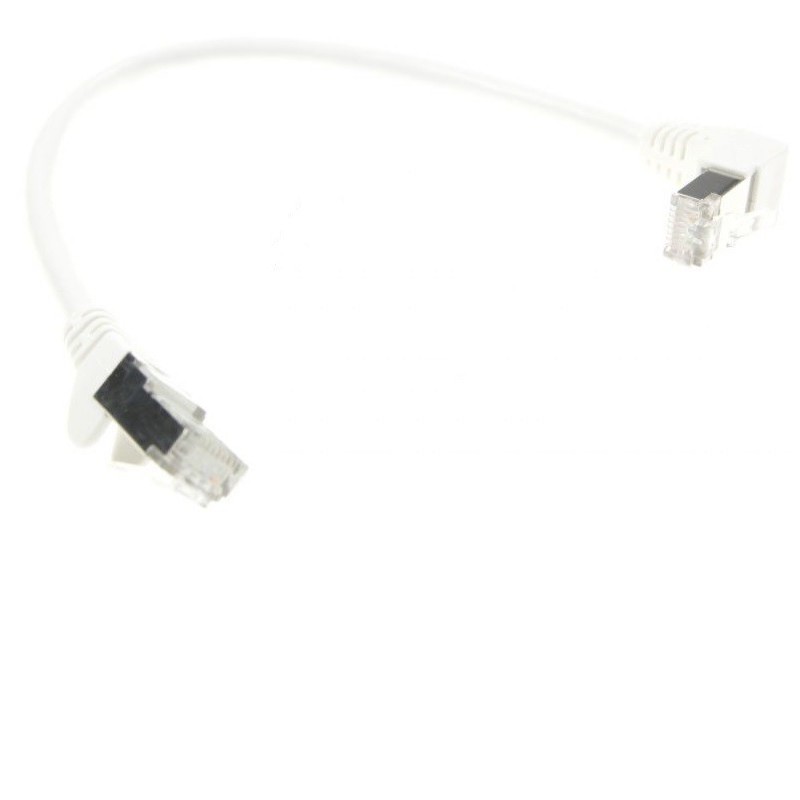 CONNECTION RJ45 TO RJ45 90º 0.25m CAT6 S / FTP, PIMF