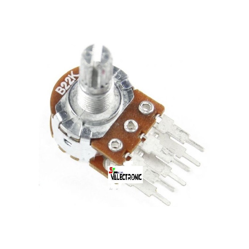 POTENTIOMETER 22K 22K, 0.125W, R16148-1B-3