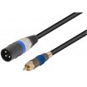 WIR375 CONEXION AUD.XLR 3PIN M-M RCA 2M