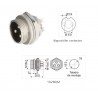 CONECTOR MICRO 2P MACHO CHASIS, 10.230/2/M