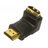 CON148 ELBOW ADAPTER HDMI MALE FEMALE RIGHT