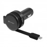 CAR CHARGER 2.4A RETRACTABLE CABLE PLCRRCC