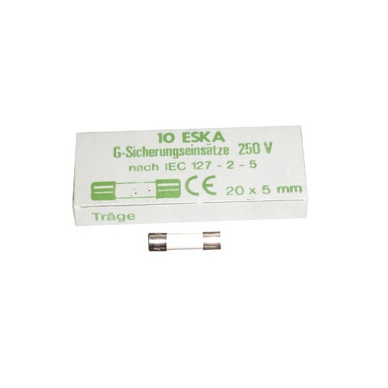 6.3A-T FUSIBLE CERÁMICO 5X20mm 10 UNIDADES