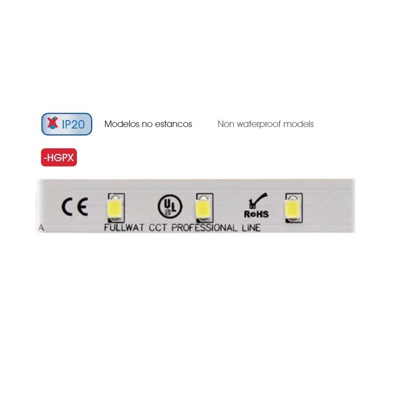 DOMOX 2835 BN HGPX STRIP LED 24VDC, 4000K, 1320LM, 5 METERS