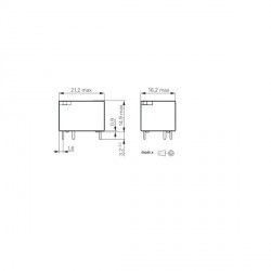 V23148-B0007-A101 POWER RELAY, SPDT, 7A, 250VAC, TH