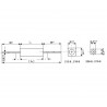 1R 5W HORIZONTAL CERAMIC RESISTOR