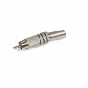 CONECTOR RCA M METAL NEGRO