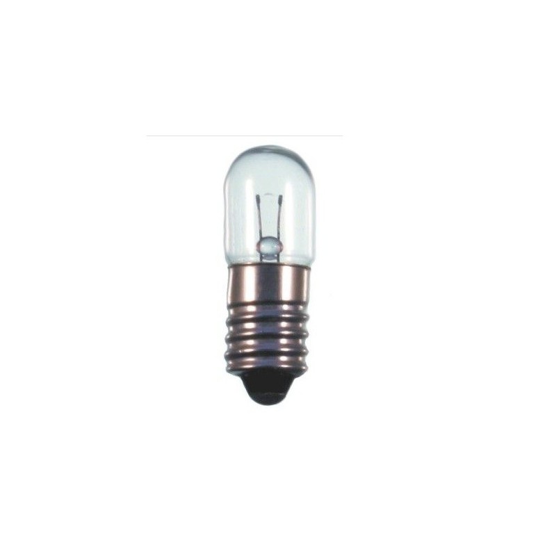 6.3V 0.3A, 1.9W, E10 T3 1/4 TUBE LAMP 10X28mm