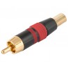 CON249 RCA MALE RED AERIAL METALLIC