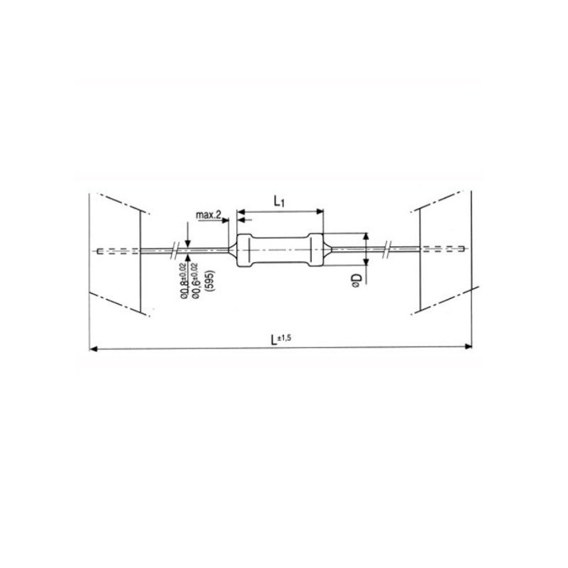 0.22R 2W METALLIC RESISTOR