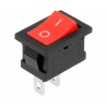 ROCKER SWITCH 1 CTO 8A 250V RED