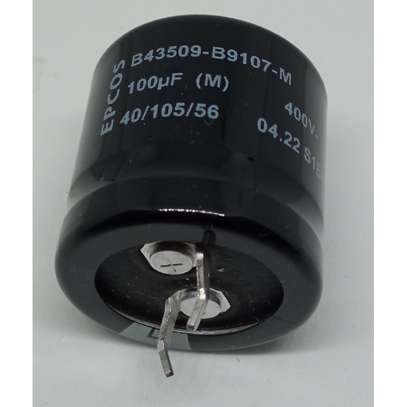 100uF 400V, ALU ELEC, CAPACITOR PRESSURE B43509B9107M000