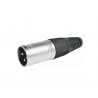 EQ9001 XLR MACHO 3 PINS METALICO NIQUELADO