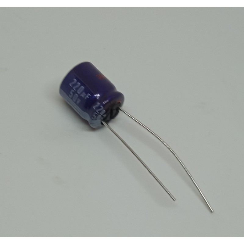 CAPACITOR, ELECT 220MF, 50V, 112696911