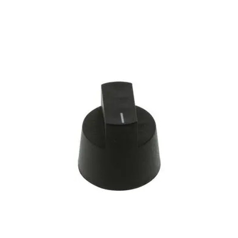 KX0607 KNOB, BLACK, 20.3MM X 21MM