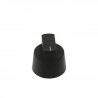 KX0607 KNOB, BLACK, 20.3MM X 21MM