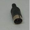 CONECTOR DIN 8 PINES 260º MACHO