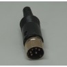 CONECTOR DIN 6 PINES MACHO 180º