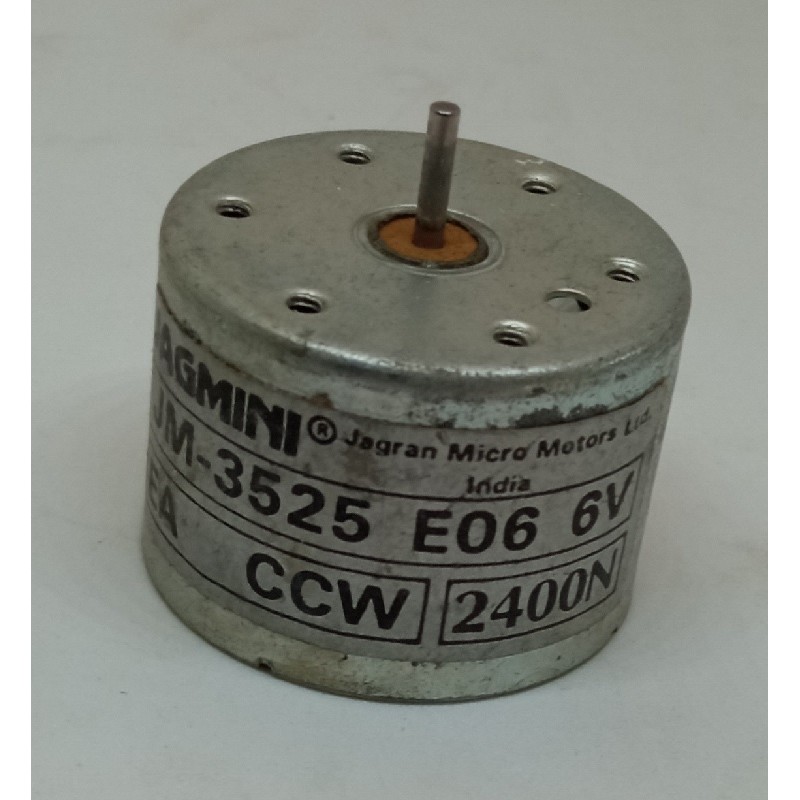 JM-3525 E06 MOTOR 6V CCW 2400N