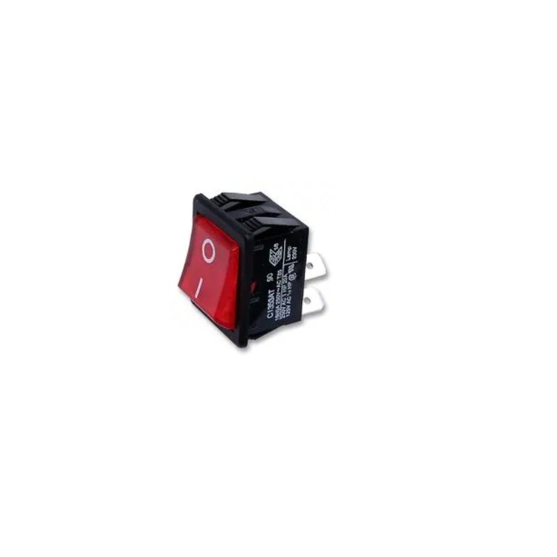 C1353ATNAN SWITCH, DPST, RED I-O, 16A, 250V