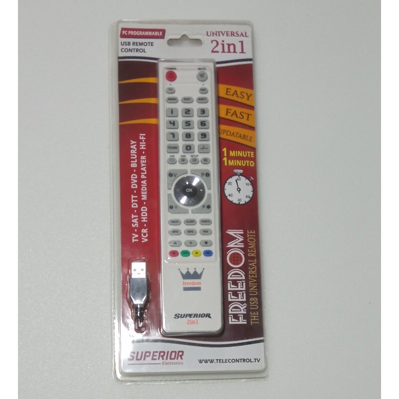 2 IN 1 PROGRAMMABLE REMOTE + SUPERIOR PROGRAMMER