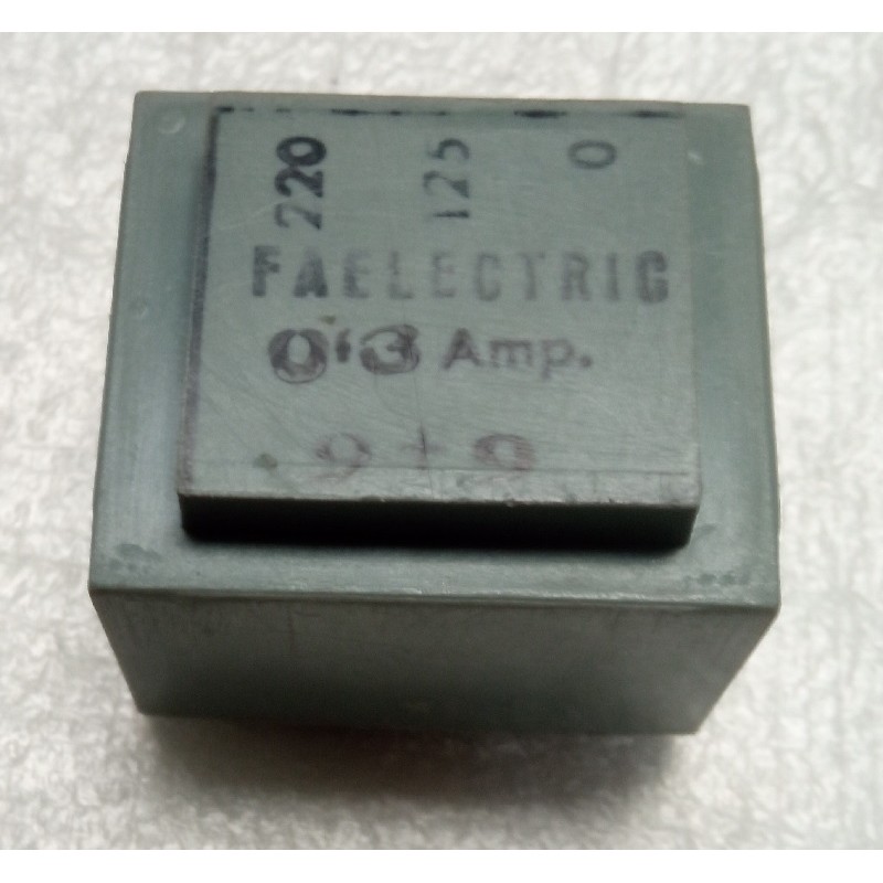 TRANSFORMADOR 9+9 0.3A FAELECTRIC