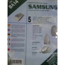 BA14 VACUUM CLEANER BAGS FOR SAMSUNG 5 UNITS