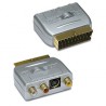 ADAPTADOR EURO A 3 RCA + SCHS IN/UOT PLATA 20844