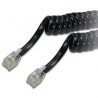 SPIRAL CABLE 4P4C / M TO 4P4C / M NE 4.5M, 210510