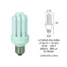 LAMP LOW CONSUMPTION. 4 TUBES 20W E-27 EN LINE 6500K 2600695 / B