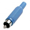 CONECTOR RCA MACHO AZUL PVC 50350