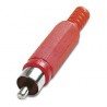 CONNECTOR RCA MALE RED PVC 50320