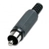 RCA MACHO NEGRO PVC CONECTOR 50330