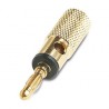 BANANA 4mm METAL (GOLD) D.5mm BLACK 53150