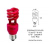 LAMPARA BAJO CONSUMO ESPIRAL 13W E-27 ROJO 2600720