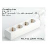 BASE IV SOCKETS + T / T + CABLE 3X1.5 1.5M 1001612