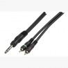 CONEXION JACK 6.35M 2RCA 3M C-CAB212