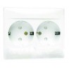 DOBLE BASE SCHUKO TTL EMPOTRAR BLANCO LU1240 