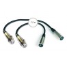 CONEXION 2XLR H A 2XLR M LINEA BALANCEADA