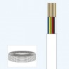 PLASTIC TELEPHONE CABLE 6 WIRE 100M WHITE