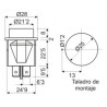 INTERRUPTOR PULSADOR LUMINOSO 11479IL/N/R