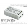 TRANSFORMADOR ELECTRÓNICO 12V 10/50W